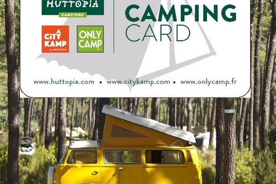 Huttopia vous offre la camping card